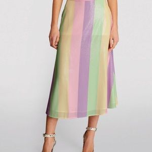 OLIVIA RUBIN Sequinned Penelope Midi Skirt